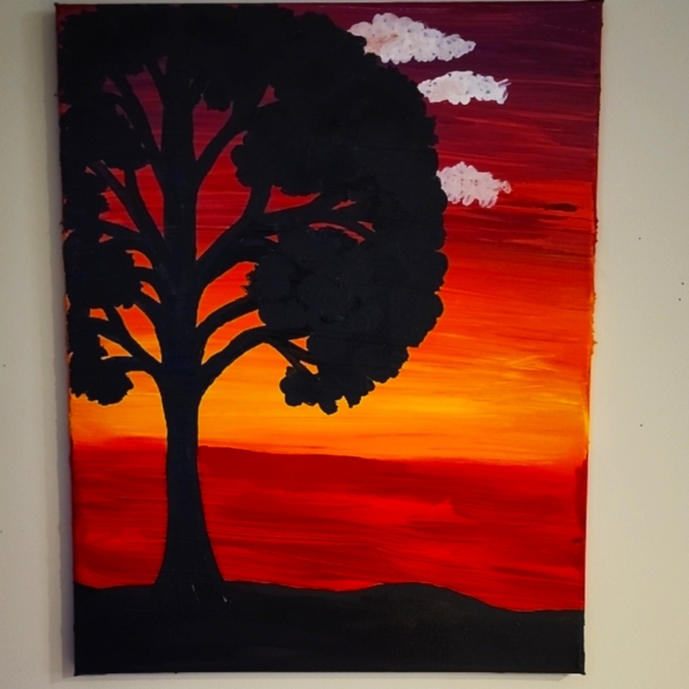 Sunset & Bold Silhouette